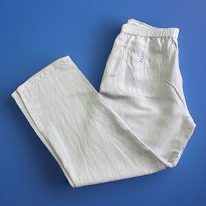 Cubavera Light Blue Linen Blend Pants Men's Size Large Lightweight Beach